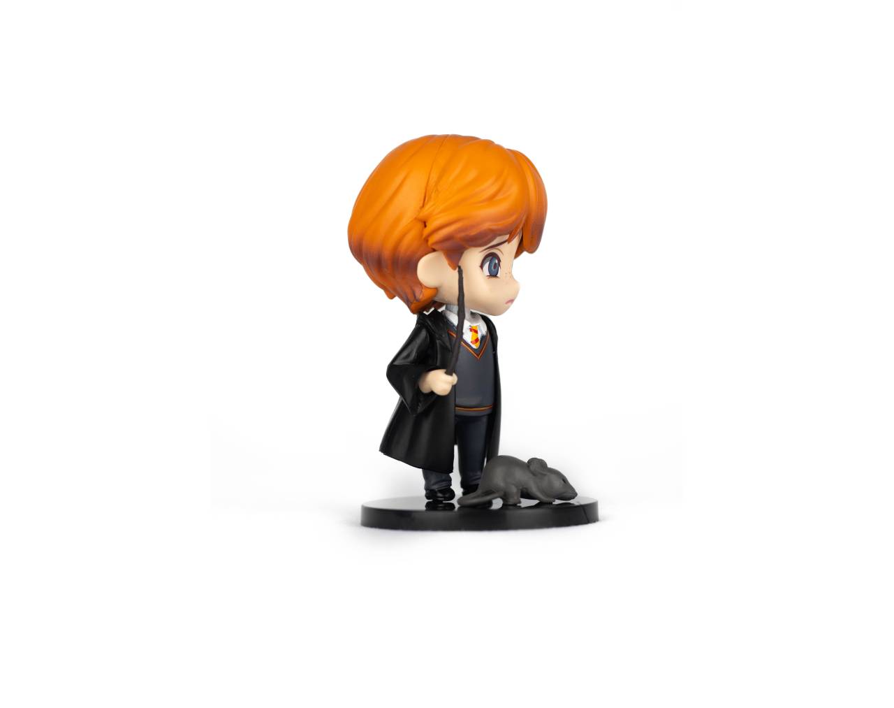 SET DE 6 FIGURAS DE HARRY POTTER: Harry, Hermione, Ron, volando con sus escobas