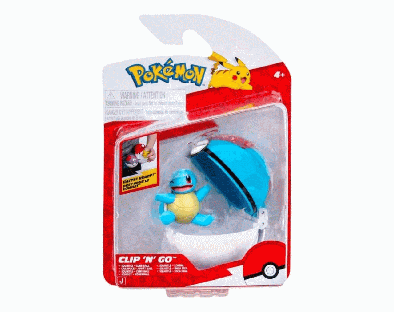 Pokémon Clip 'N' Go: Squirtle & Lure Ball - Jazwares