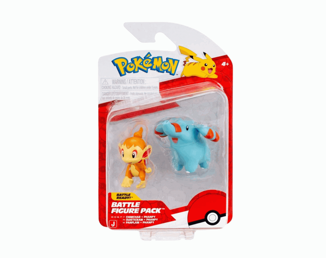 Pokémon Battle Figure Pack: Chimchar & Phanpy  - Jazwares