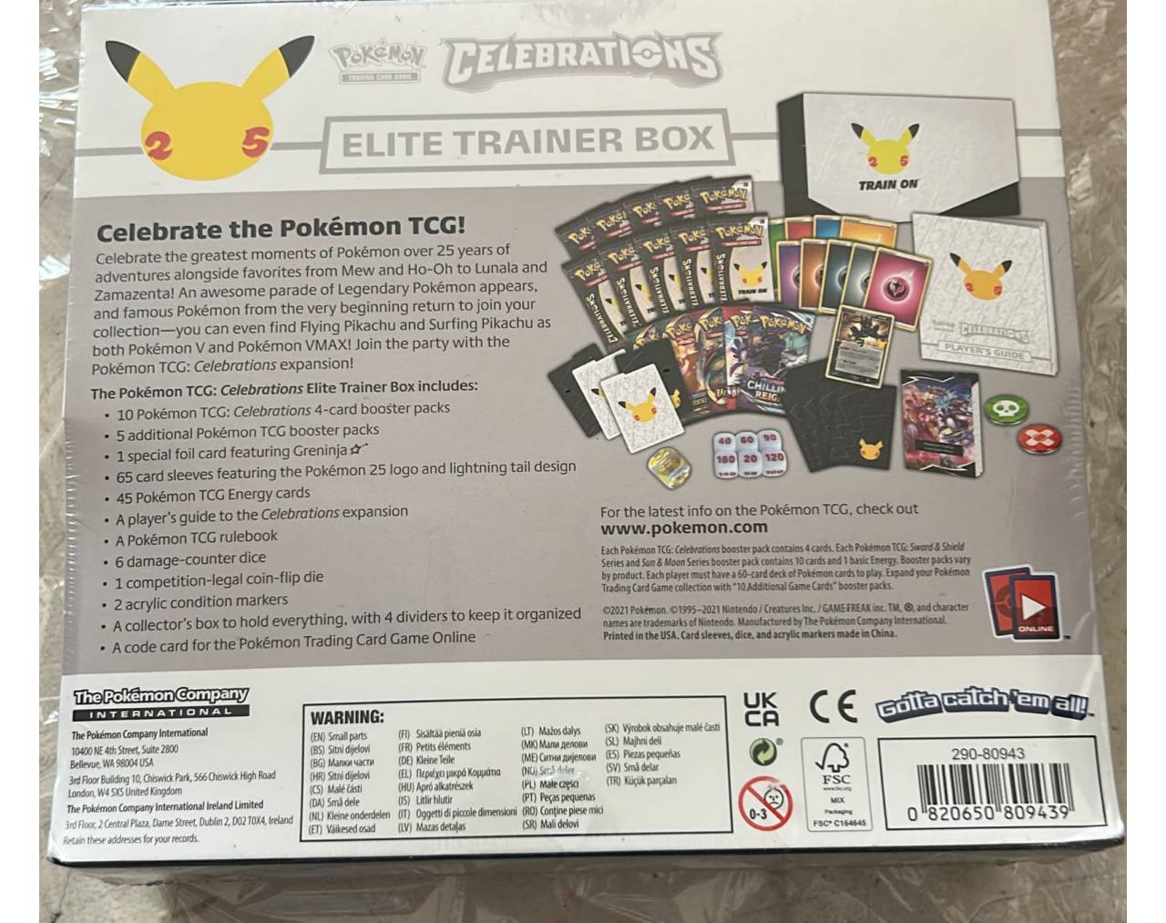 Pokémon TCG: Celebrations Elite Trainer Box del 25