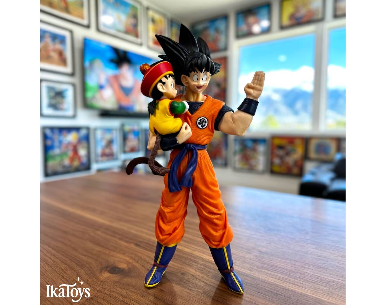 Figura Goku Y Gohan Niño Dragon Ball de PVC 29 cm Colección